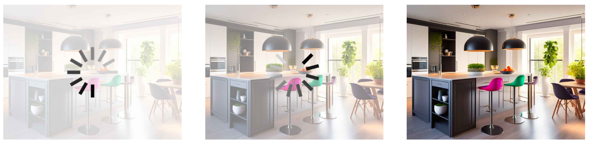 Interior design AI workflow result