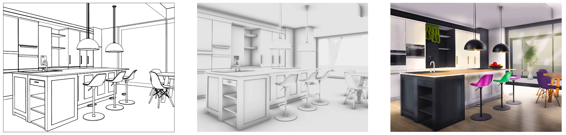 Interior design human workflow result